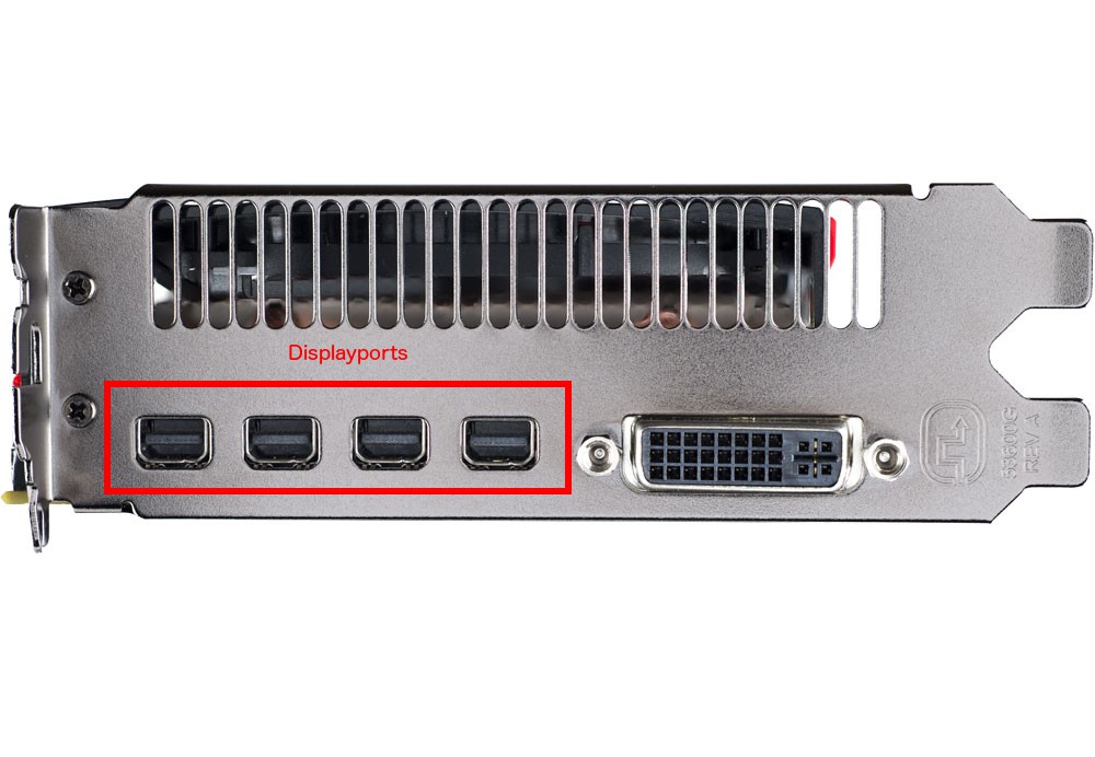 Graphics card for multiple monitors