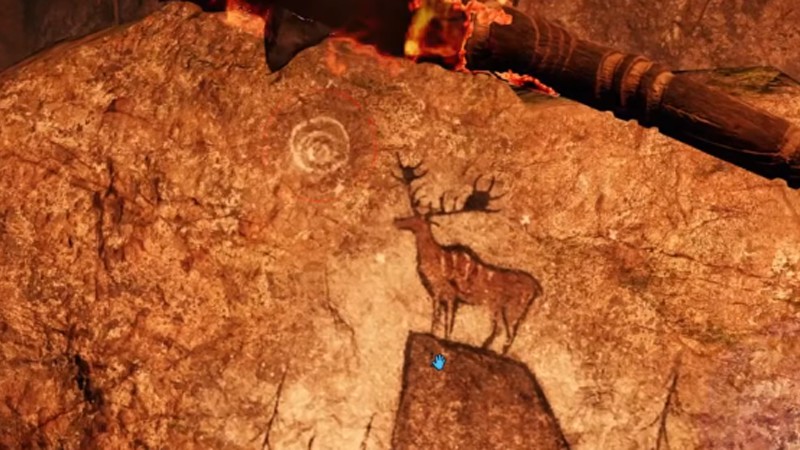 5) Far Cry Primal: Easter Egg - Ubisoft Logo in cave painting.
