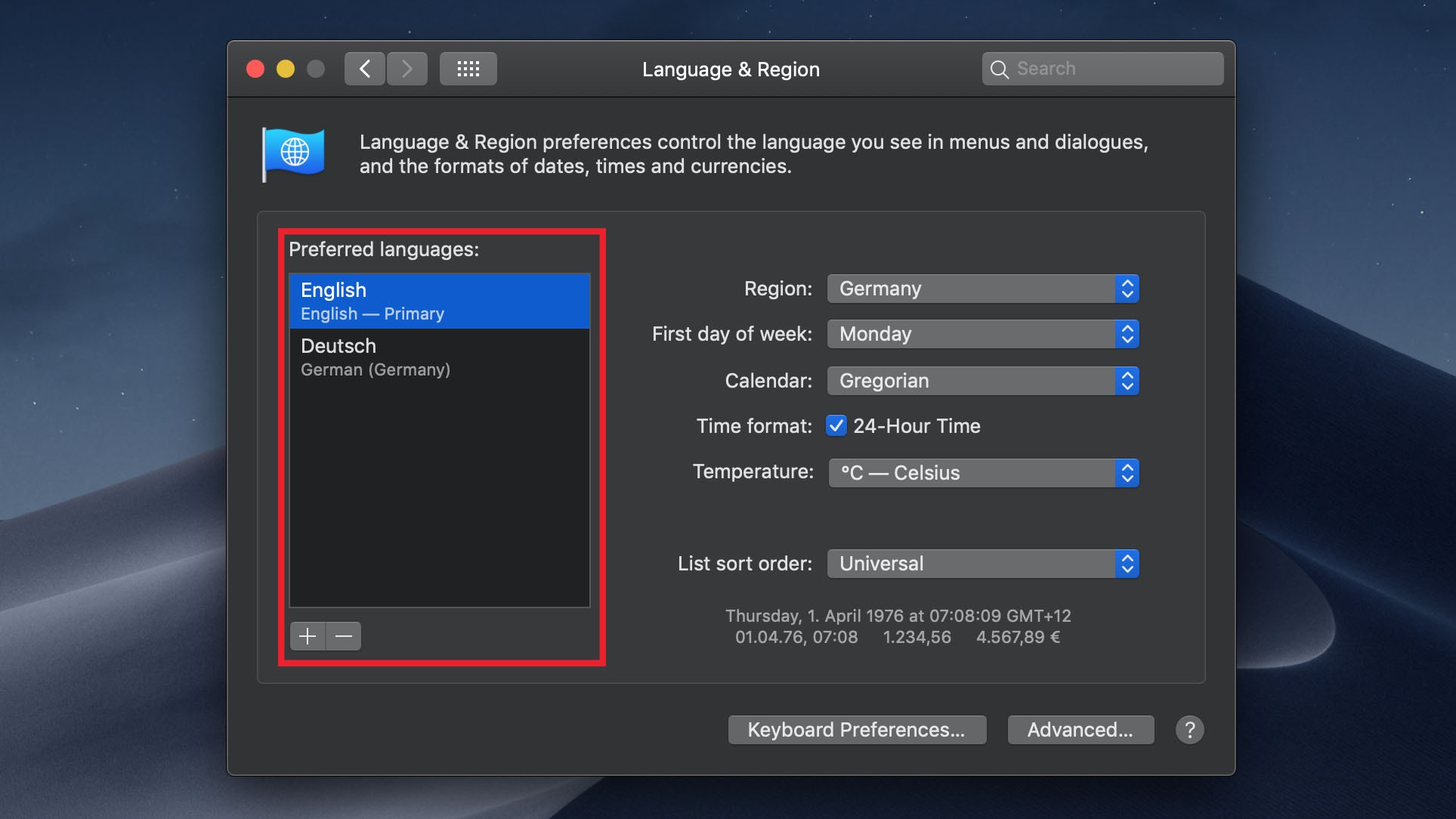 change language for safari for mac