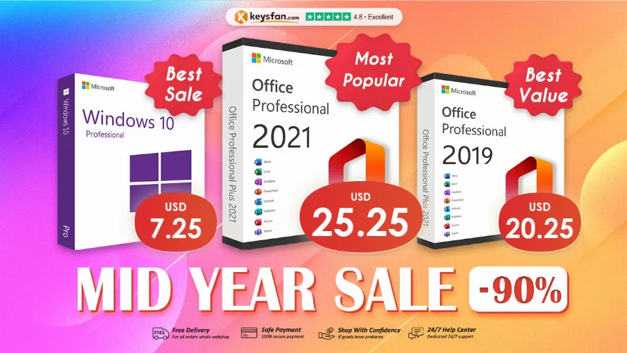Keyafan: Genuine Office 2021 from $13.65, and you can save up to 90%!